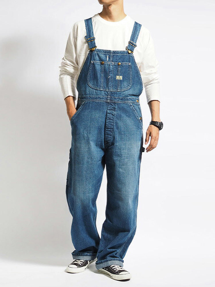 Men's Vintage Work Denim Bib Overalls