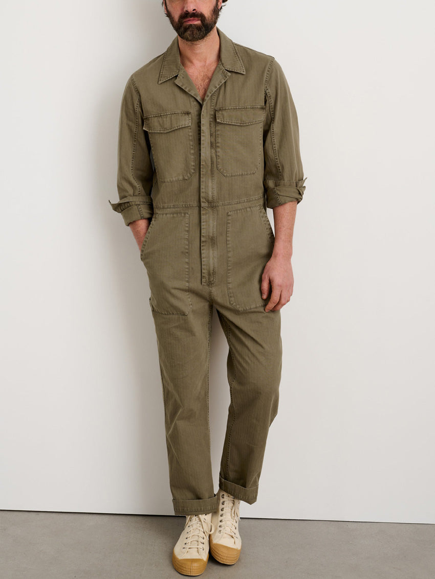 Men's Slim Fit Zip Jumpsuit – Vikokos
