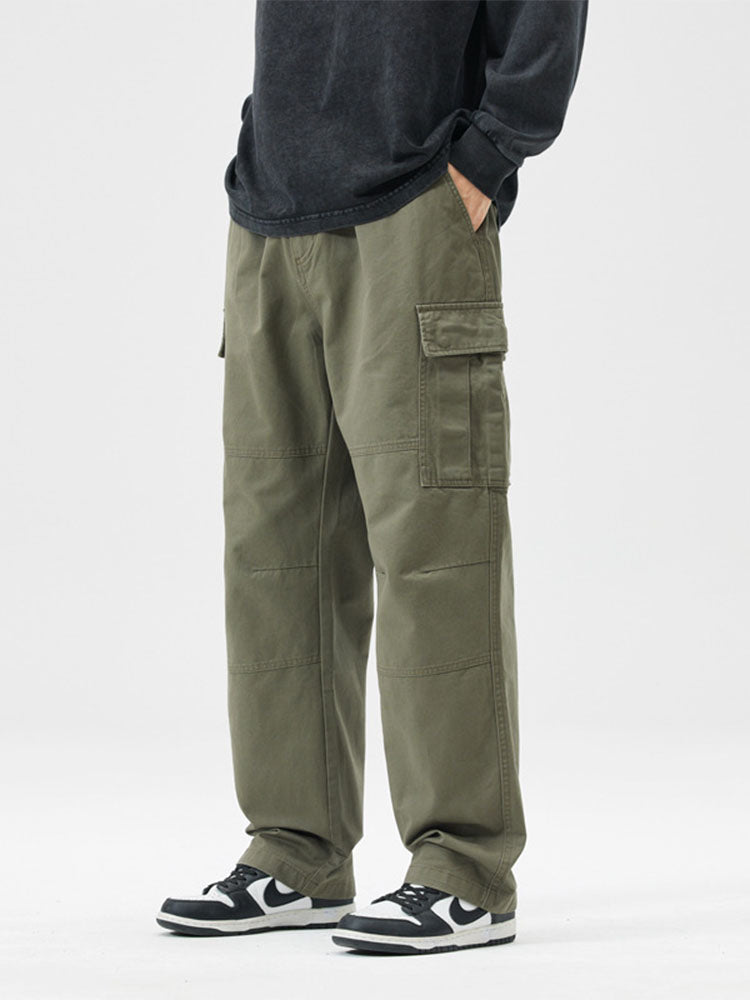 Men's Cotton Loose-Fit Cargo Pants