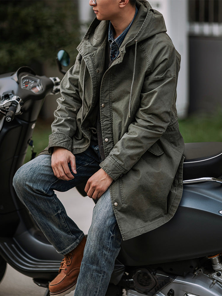 Hooded Fishtail Parka Vintage-Inspired M-1951 Field Jacket – Vikokos