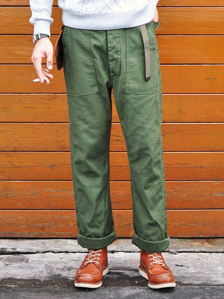 M-R】U.S.Army 60's Jungle Fatigue Pants 4th OG-107 
